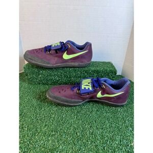 Nike Zoom Rotational 6 Throws Field Shoes Bordeaux Lime‎ 685135-600 Mens 8.5